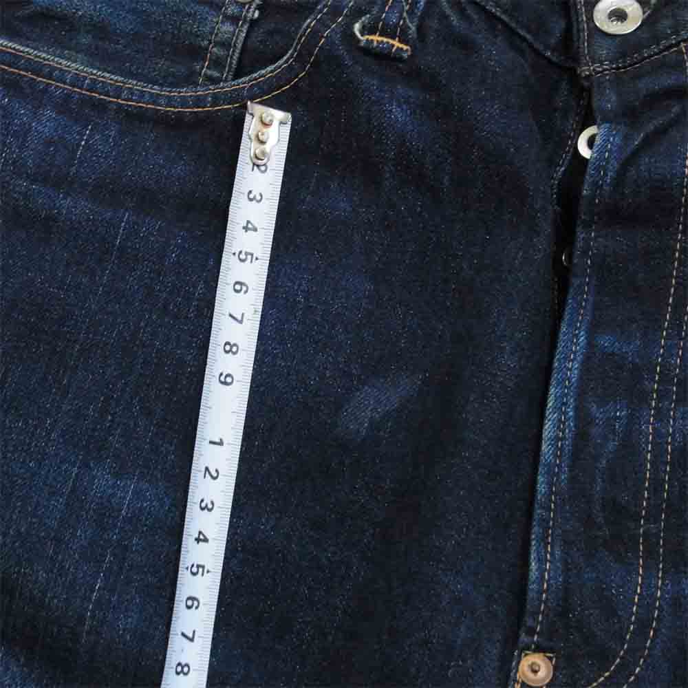 AT LAST アットラスト シンチバック付き デニムパンツ インディゴブルー系 サイズ表記無(W36程度)【中古】