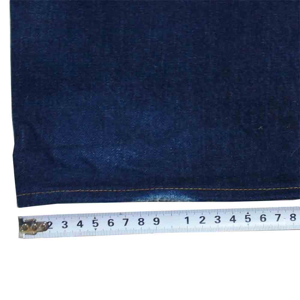 AT LAST アットラスト シンチバック付き デニムパンツ インディゴブルー系 サイズ表記無(W36程度)【中古】