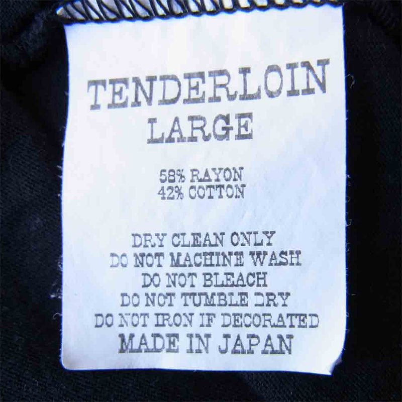 TENDERLOIN テンダーロイン 17SS T-RAYON NFL 3／4 BS ボルネオスカル ブラック系 L【中古】