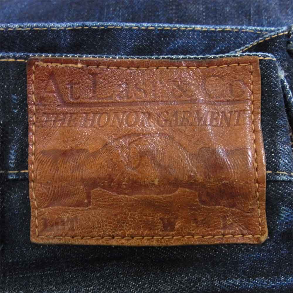 AT LAST アットラスト シンチバック付き デニムパンツ デニム パンツ インディゴブルー系 36【中古】