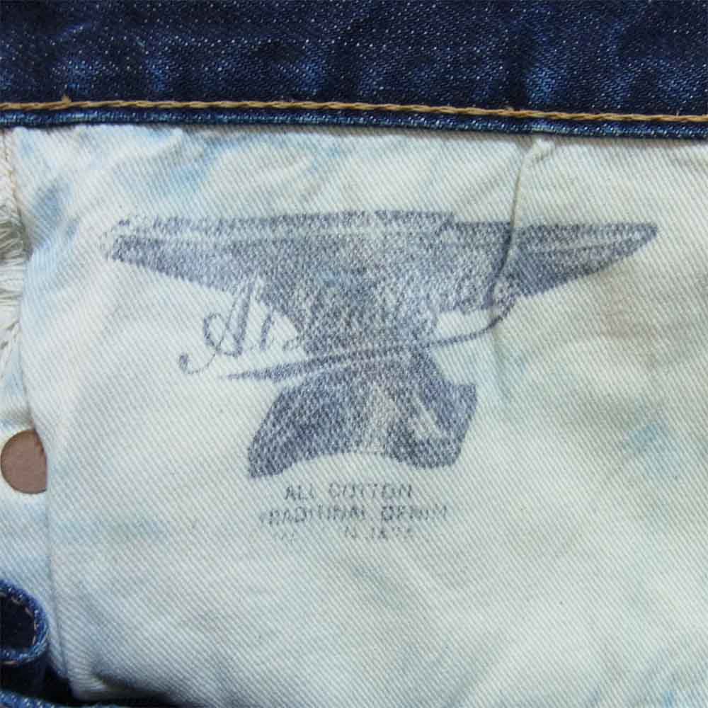 AT LAST アットラスト シンチバック付き デニムパンツ デニム パンツ