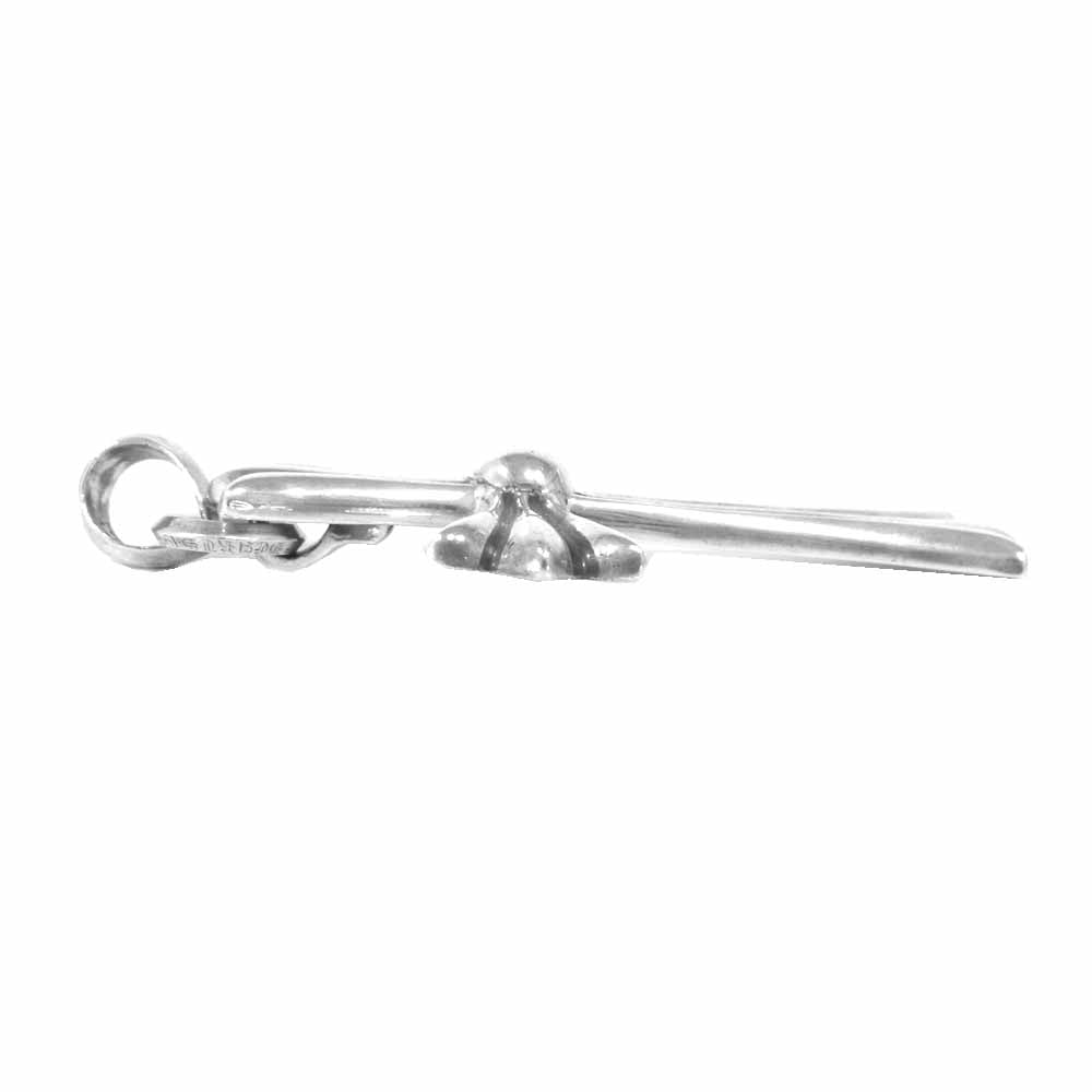 CHROME HEARTS クロムハーツ（原本無） ラージ CH クロス シルバー925 ペンダントトップ シルバー系【中古】