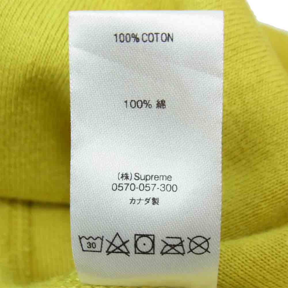 Supreme シュプリーム 18AW BOX LOGO CREWNECK SWEAT SHIRT ボックス ロゴ クルーネック スウェット シャツ イエロー系 L【中古】