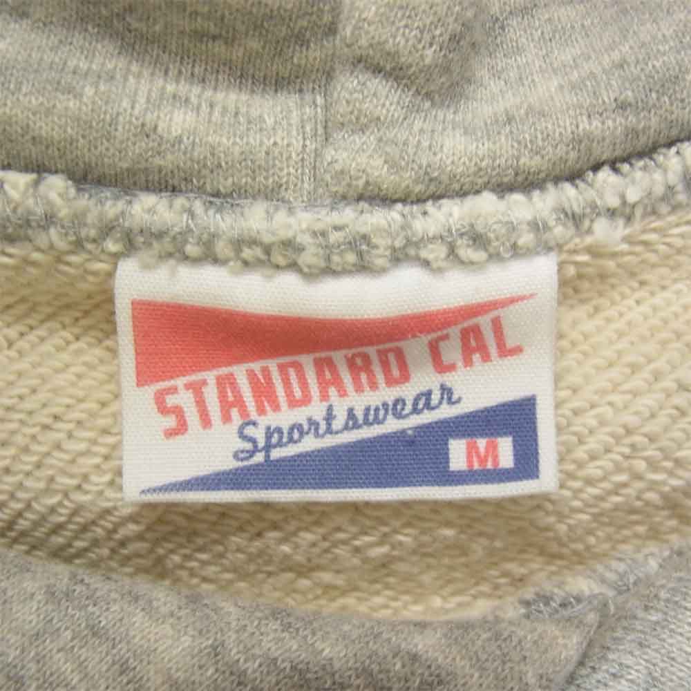 STANDARD CALIFORNIA スタンダードカリフォルニア × ゴーアウト GO OUT COTTON PULL OVER HOOD SWEAT プルオーバーパーカー グレー系 M【中古】