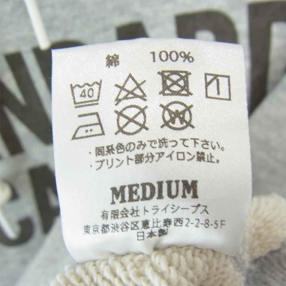 STANDARD CALIFORNIA スタンダードカリフォルニア × ゴーアウト GO OUT COTTON PULL OVER HOOD SWEAT プルオーバーパーカー グレー系 M【中古】