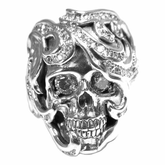 Justin Davis ジャスティンデイビス SRJ520  ANDY RING アンディ スカル リング シルバー系【極上美品】【中古】