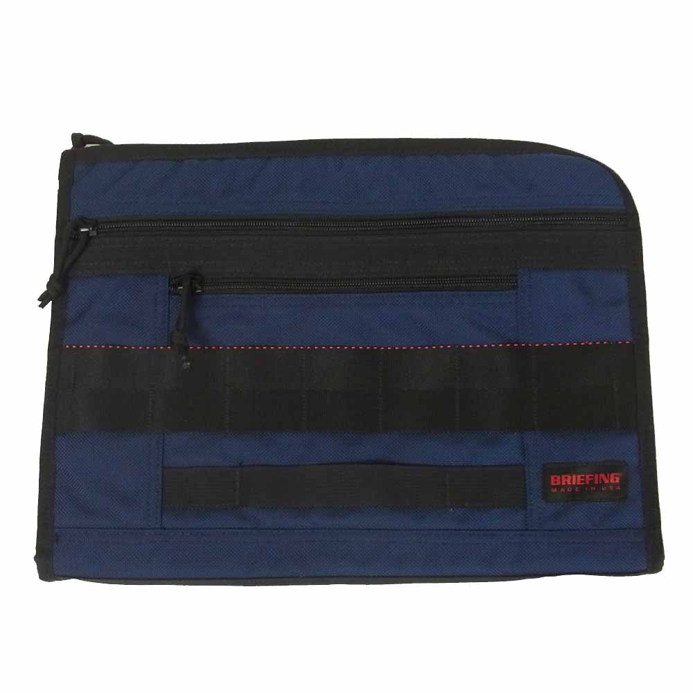 BRIEFING ブリーフィング BRF184219 FILE TAP ファイルタップ クラッチ バッグ MIDNIGHT ブルー系【極上美品】【中古】