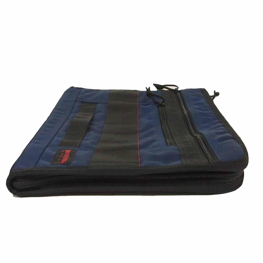 BRIEFING ブリーフィング BRF184219 FILE TAP ファイルタップ クラッチ バッグ MIDNIGHT ブルー系【極上美品】【中古】