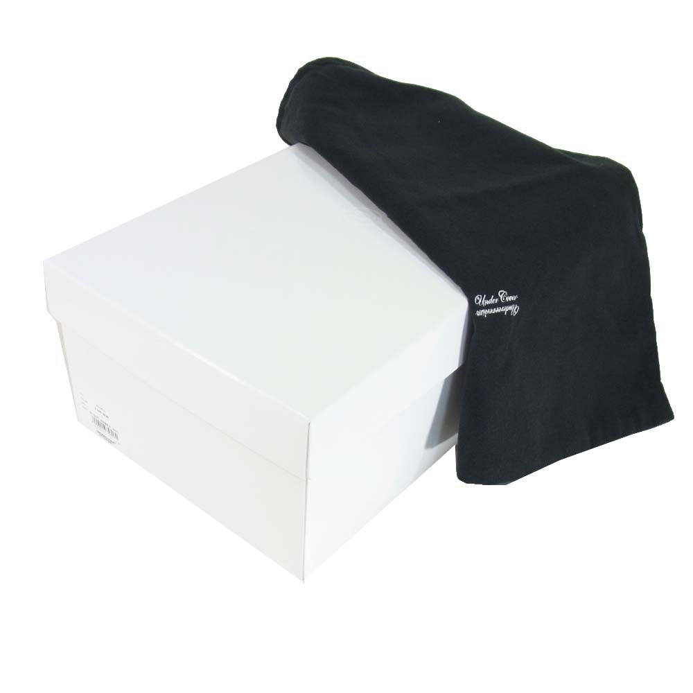 UNDERCOVER アンダーカバー UC1A4F01 スタッズ ソール ガラスレザー プレーントゥ シューズ ダークブラウン系 L【中古】