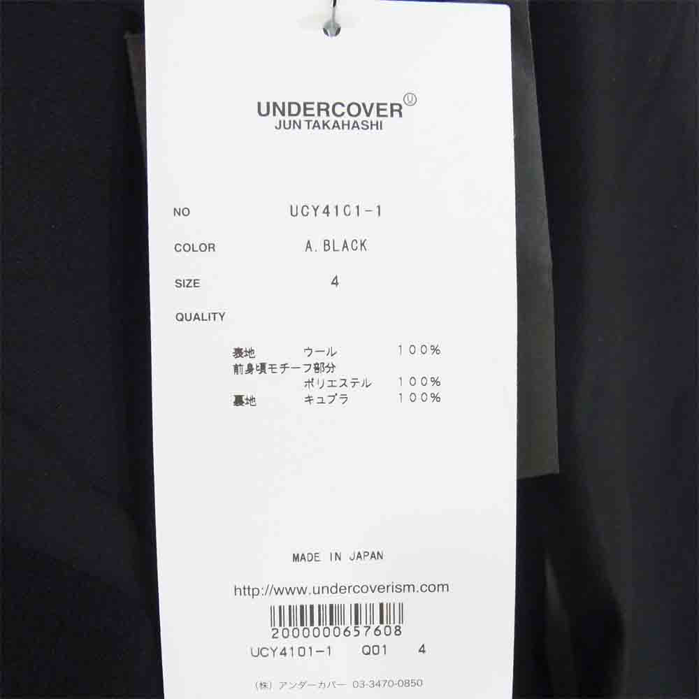UNDERCOVER アンダーカバー 20SS UCY4101-1 CindySherman シンディ シャーマン 80/2WトロWJKT ブラック系 4【新古品】【未使用】【中古】