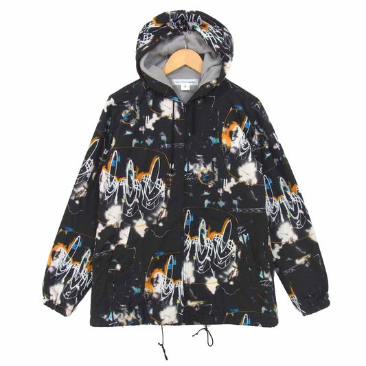 COMME des GARCONS コムデギャルソン W28171 SHIRT Futura フューチャラ グラフィック プリント ジャケット フーディ ブラック系 M【中古】