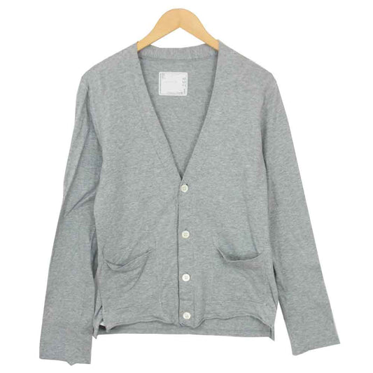 Sacai サカイ 12SS 12-00266M コットン カーディガン グレー系 2【中古】
