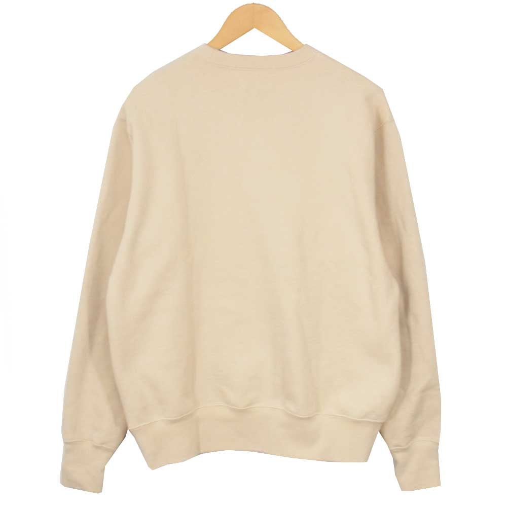 SOPHNET. ソフネット 21SS SHOP-202140 × FRUIT OF THE LOOM フルーツオブザルーム CREWNECK SWEAT スウェット ベージュ系 M【美品】【中古】