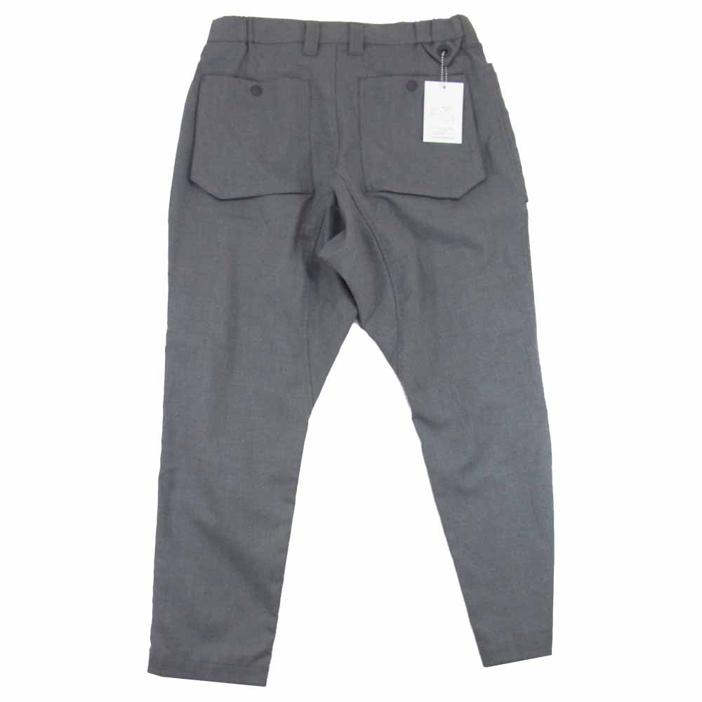 WHITE MOUNTAINEERING ホワイトマウンテニアリング 20AW WM2073404 STRETCHED SAXONY DOUBLE POCKET PANTS サルエル パンツ グレー系 1【新古品】【未使用】【中古】