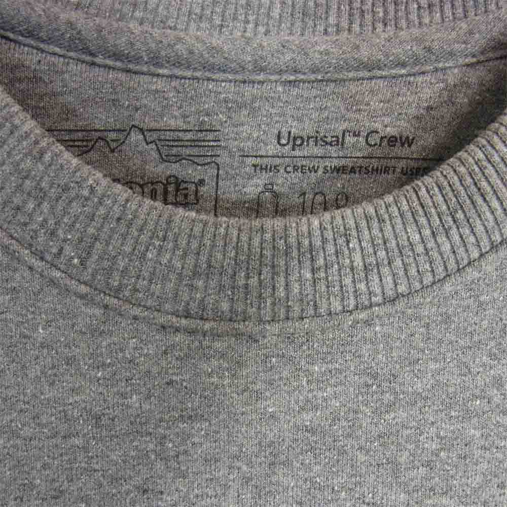 patagonia パタゴニア 19AW 39543FA19 LABEL UPRISAL CREW  SWEAT ラベル アップ ライザル クルー スウェット グレー系 M【中古】