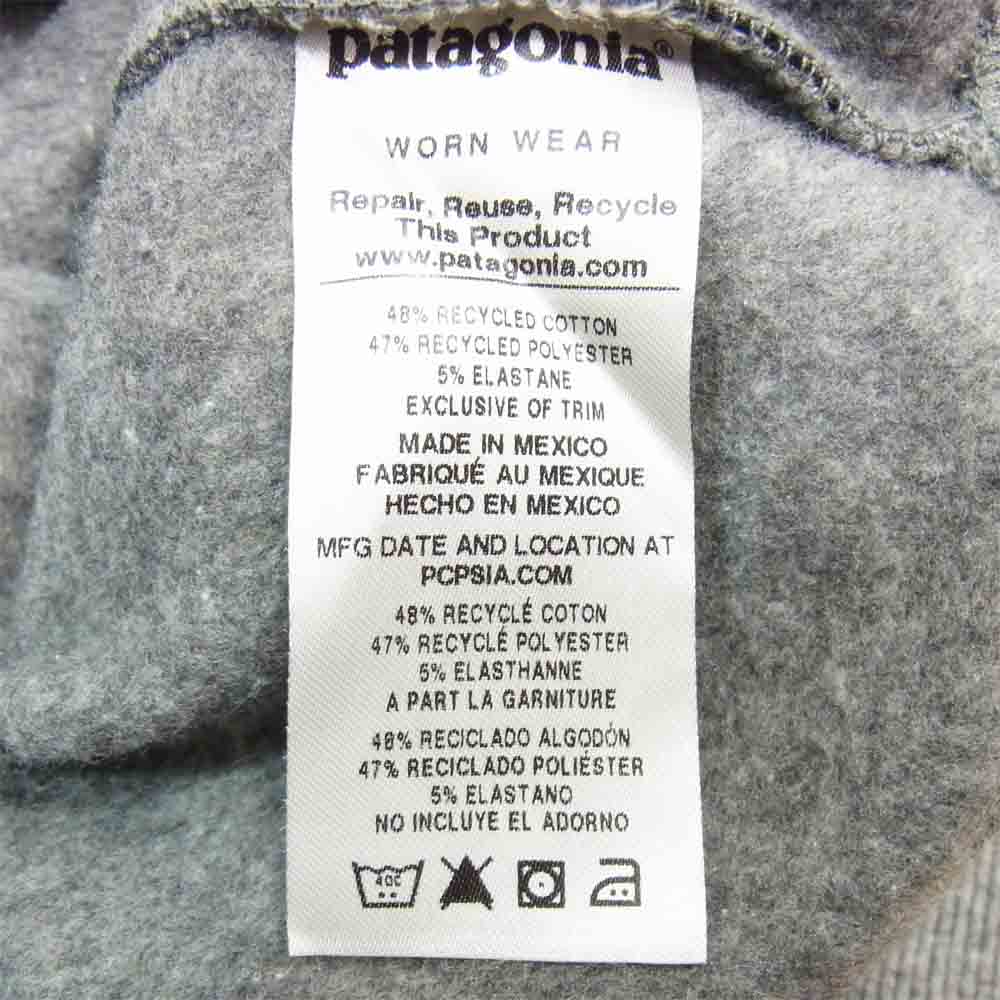 patagonia パタゴニア 19AW 39543FA19 LABEL UPRISAL CREW  SWEAT ラベル アップ ライザル クルー スウェット グレー系 M【中古】