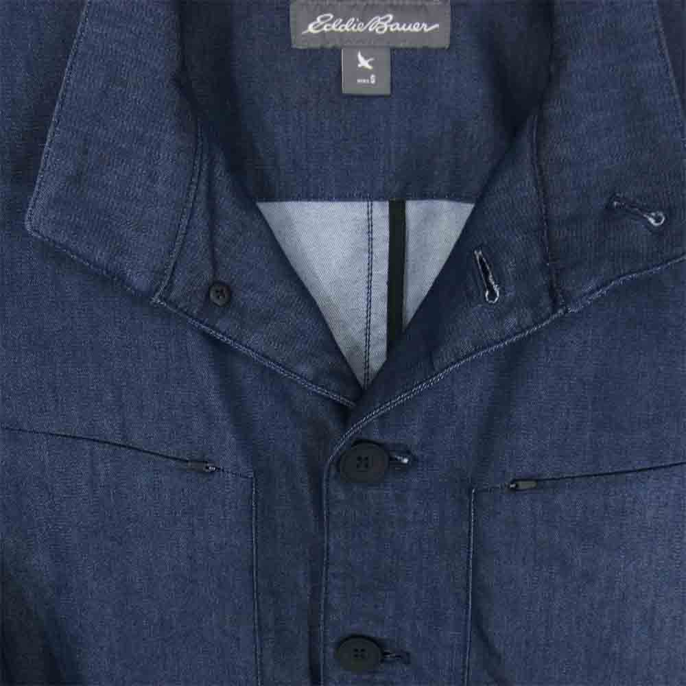 Eddie Bauer エディー・バウアー 19854 ブロークン ツイルストレッチ カバーオール インディゴブルー系 S【美品】【中古】