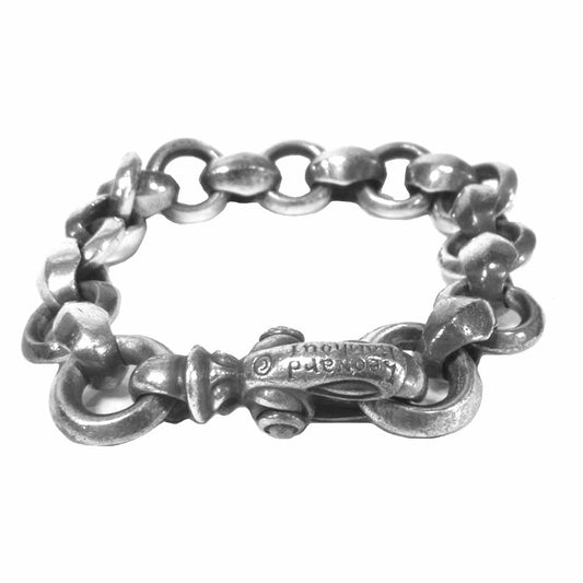LEONARD KAMHOUT レナードカムホート シルク シグネット ブレスレット シルバー925 シルバー系【中古】