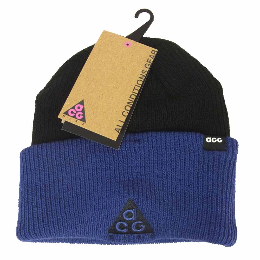 NIKE ナイキ CT8414-011 ACG エーシージー U NRG BEANIE ビーニー ニットキャップ ブラック系 パープル系 ONE SIZE【新古品】【未使用】【中古】