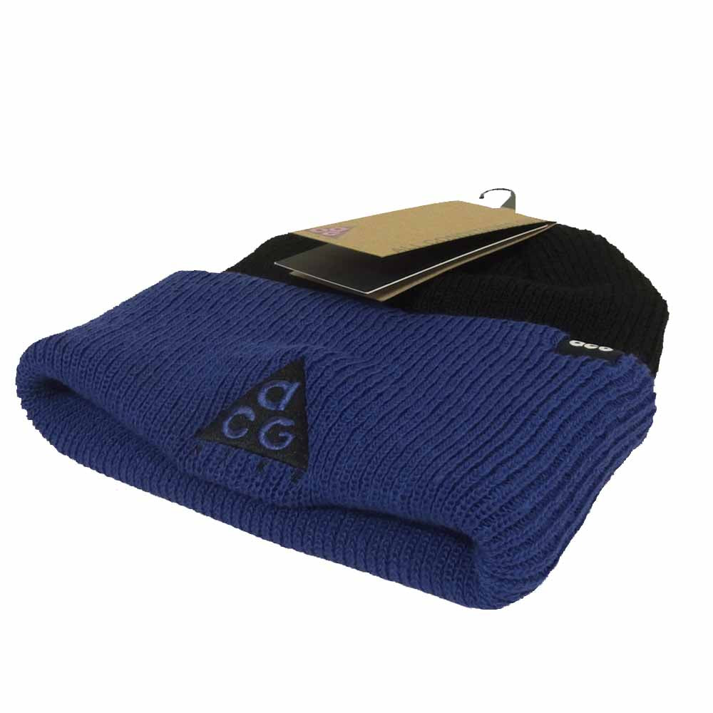 NIKE ナイキ CT8414-011 ACG エーシージー U NRG BEANIE ビーニー ニットキャップ ブラック系 パープル系 ONE SIZE【新古品】【未使用】【中古】