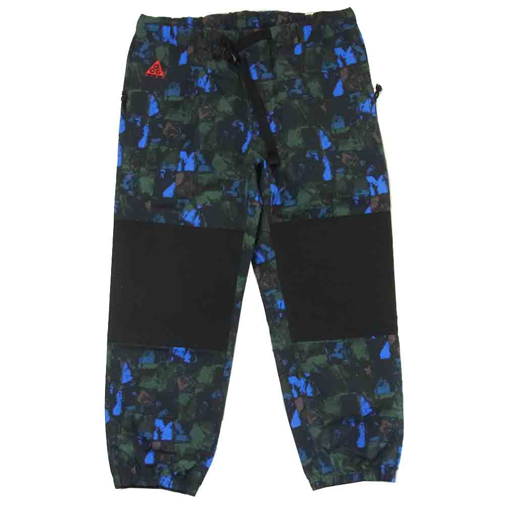 NIKE ナイキ CI0454-010 ACG エーシージー TRAIL PANT AOP トライアル パンツ グリーン系 ブルー系 L【極上美品】【中古】