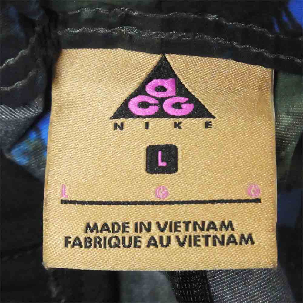 NIKE ナイキ CI0454-010 ACG エーシージー TRAIL PANT AOP トライアル パンツ グリーン系 ブルー系 L【極上美品】【中古】