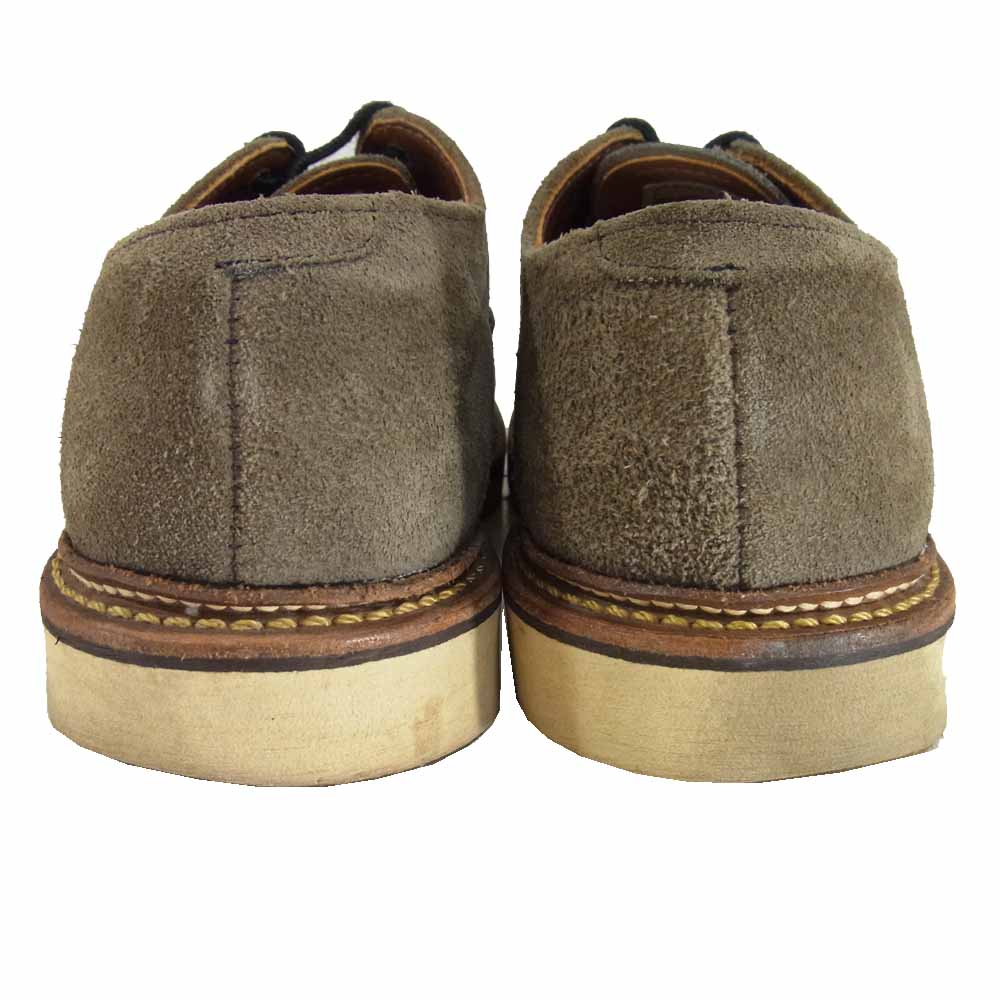 RED WING レッドウィング 8102 ワーク オックスフォード スエード レースアップ シューズ チャコール系 US8.5D【中古】