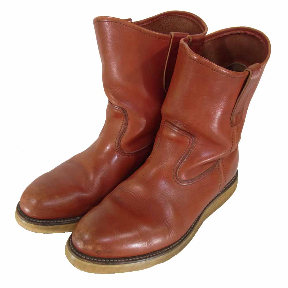 RED WING レッドウィング 866 PECOS BOOTS 緑犬タグ オロラセット ペコス ブーツ ブラウン系 9.5D【中古】