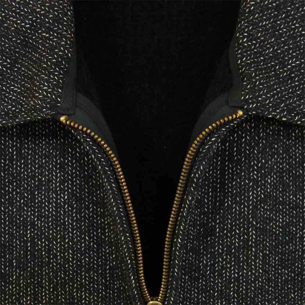 BROWNS'S BEACH ブラウンズビーチ 624 HUNTING JACKET WALDES ジップ ハンティング ジャケット ブラック系 38【中古】