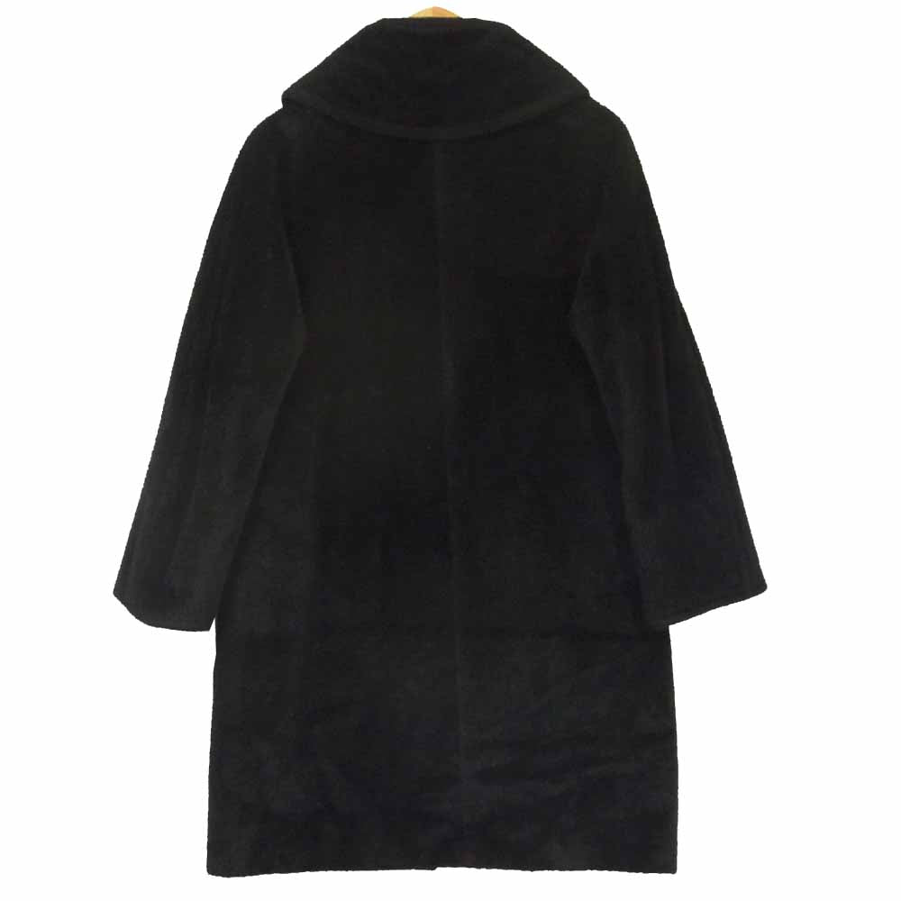 MAX MARA マックスマーラ 白タグ アルパカ コート イタリア製 ブラック系 38【美品】【中古】