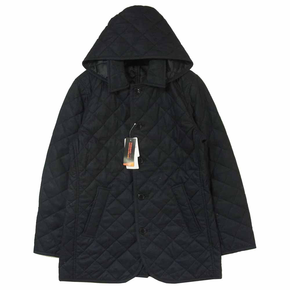 BEAMS ビームス 41-18-0018-803-79-18 HEART チェック プリント キルティング ジャケット ネイビー系 M【美品】【中古】