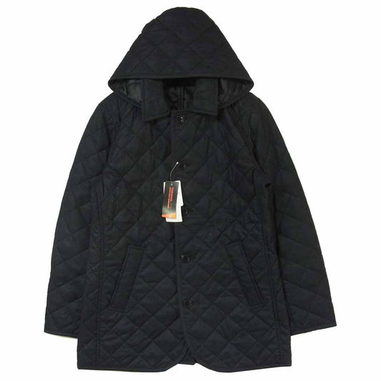 BEAMS ビームス 41-18-0018-803-79-18 HEART チェック プリント キルティング ジャケット ネイビー系 M【美品】【中古】