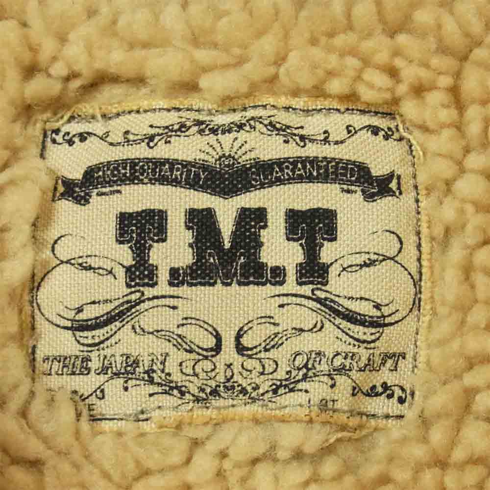 TMT ティーエムティー TJKF2014 DENIM BOA WESTERN SHIRT JACKET デニム ボア ウエスタン シャツ ジャケット インディゴブルー系 L【美品】【中古】