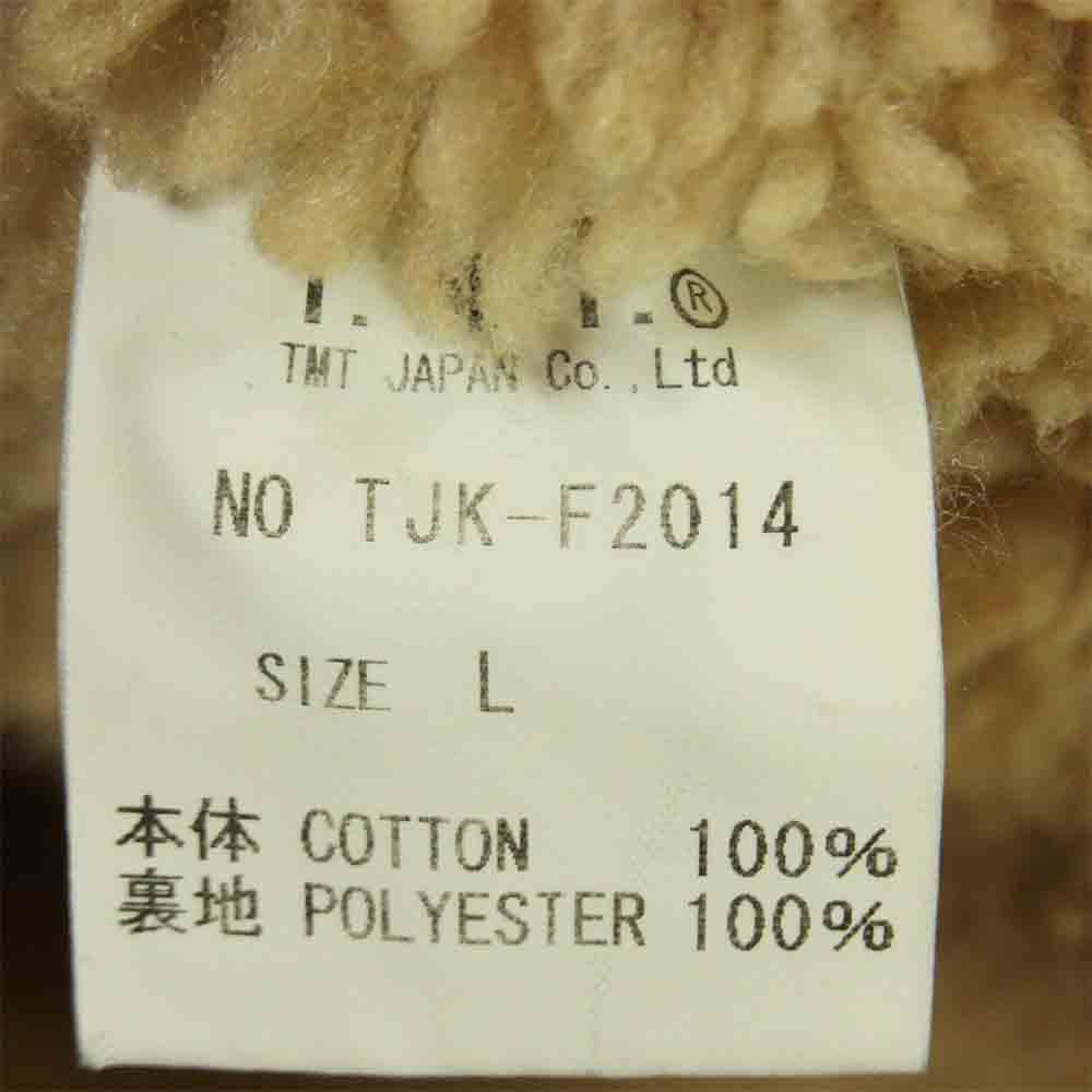 TMT ティーエムティー TJKF2014 DENIM BOA WESTERN SHIRT JACKET デニム ボア ウエスタン シャツ ジャケット インディゴブルー系 L【美品】【中古】