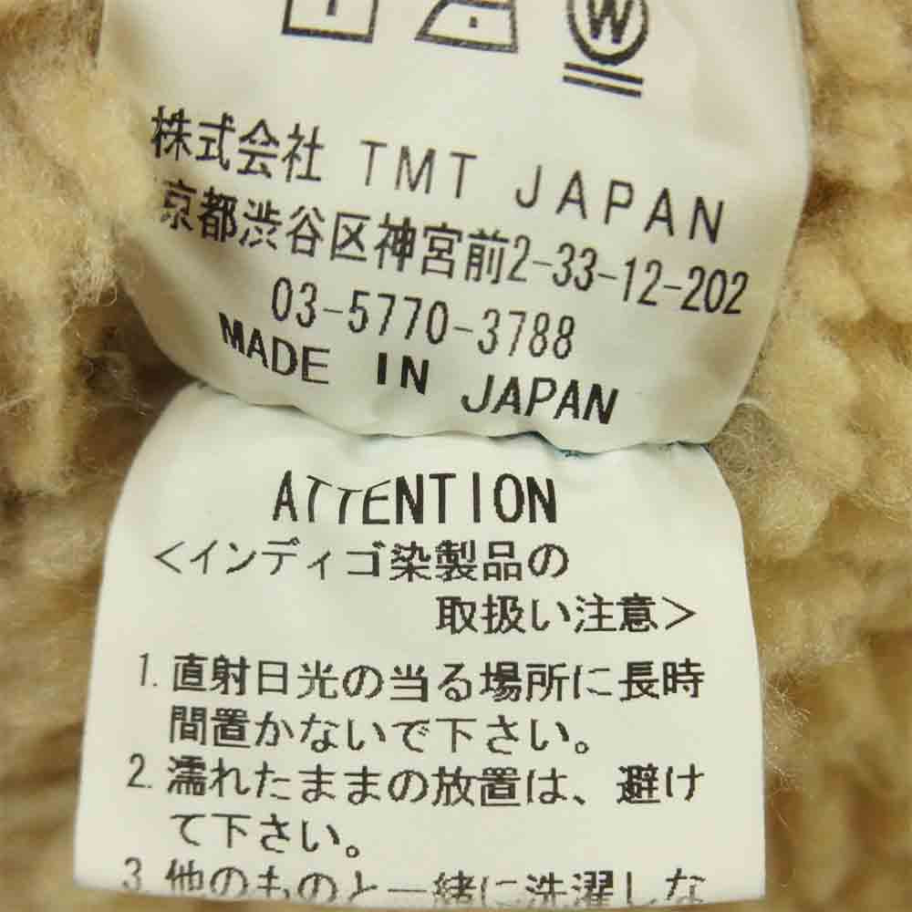 TMT ティーエムティー TJKF2014 DENIM BOA WESTERN SHIRT JACKET デニム ボア ウエスタン シャツ ジャケット インディゴブルー系 L【美品】【中古】