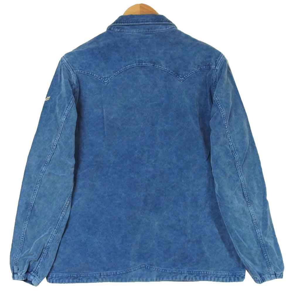 TMT ティーエムティー TJK-S2004 VINTAGE PROCESSING CORDUROY COACH JACKET コーチ ジャケット インディゴブルー系 L【美品】【中古】
