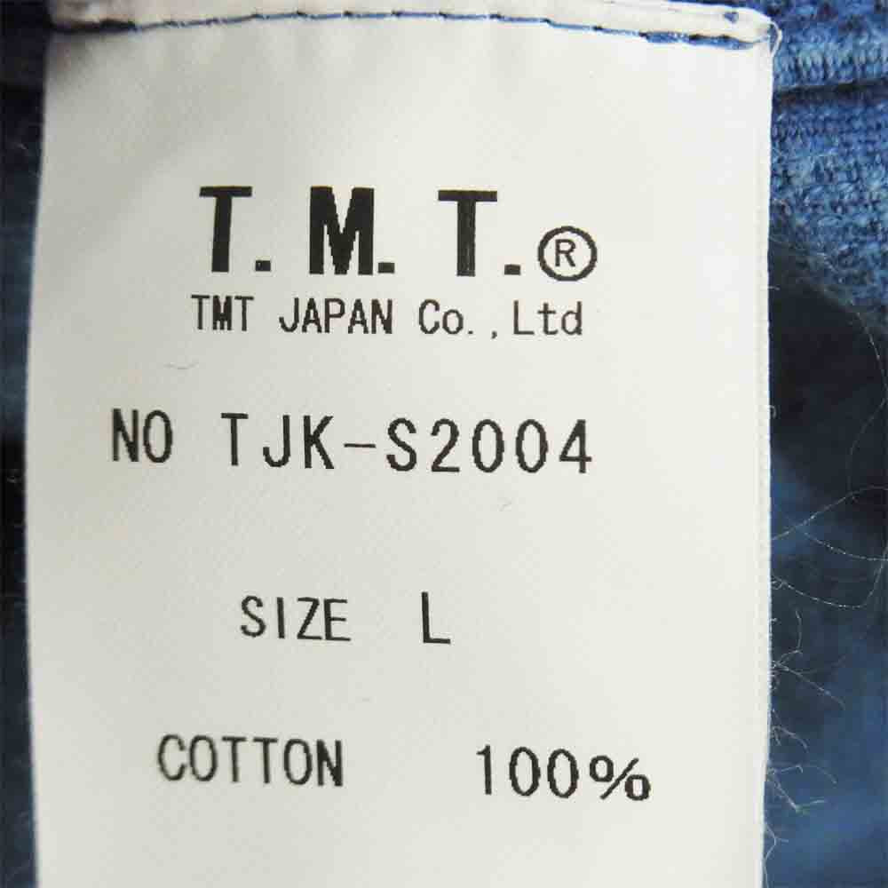 TMT ティーエムティー TJK-S2004 VINTAGE PROCESSING CORDUROY COACH JACKET コーチ ジャケット インディゴブルー系 L【美品】【中古】