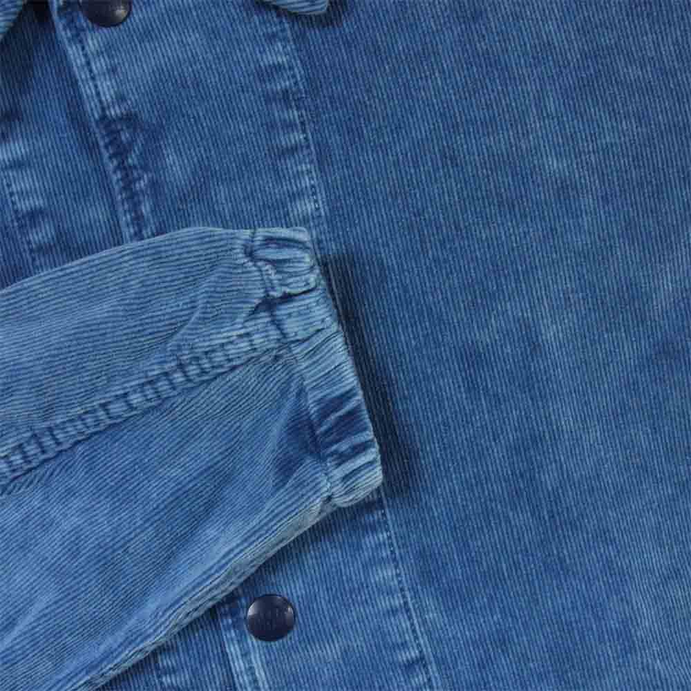 TMT ティーエムティー TJK-S2004 VINTAGE PROCESSING CORDUROY COACH JACKET コーチ ジャケット インディゴブルー系 L【美品】【中古】