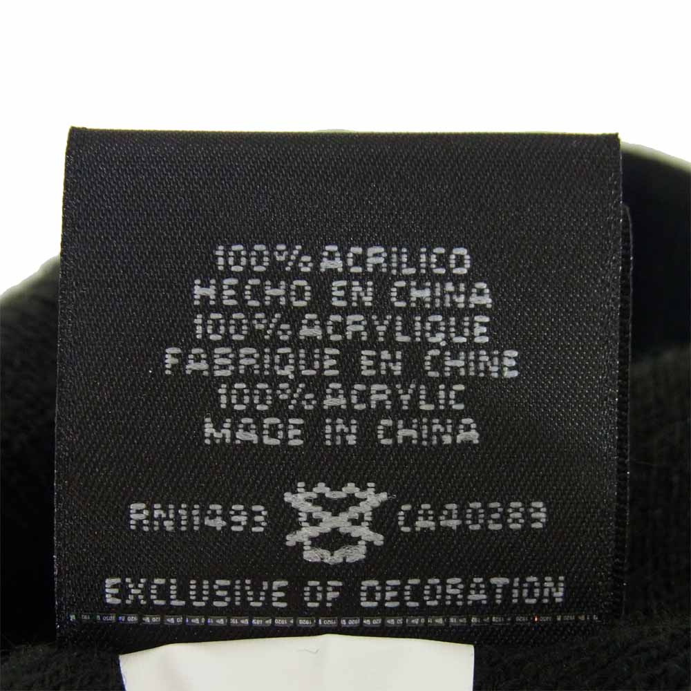 Supreme シュプリーム 20AW × NEW ERA 納品書付き Big Logo Beanie ビッグ ロゴ ビーニー ブラック系【極上美品】【中古】