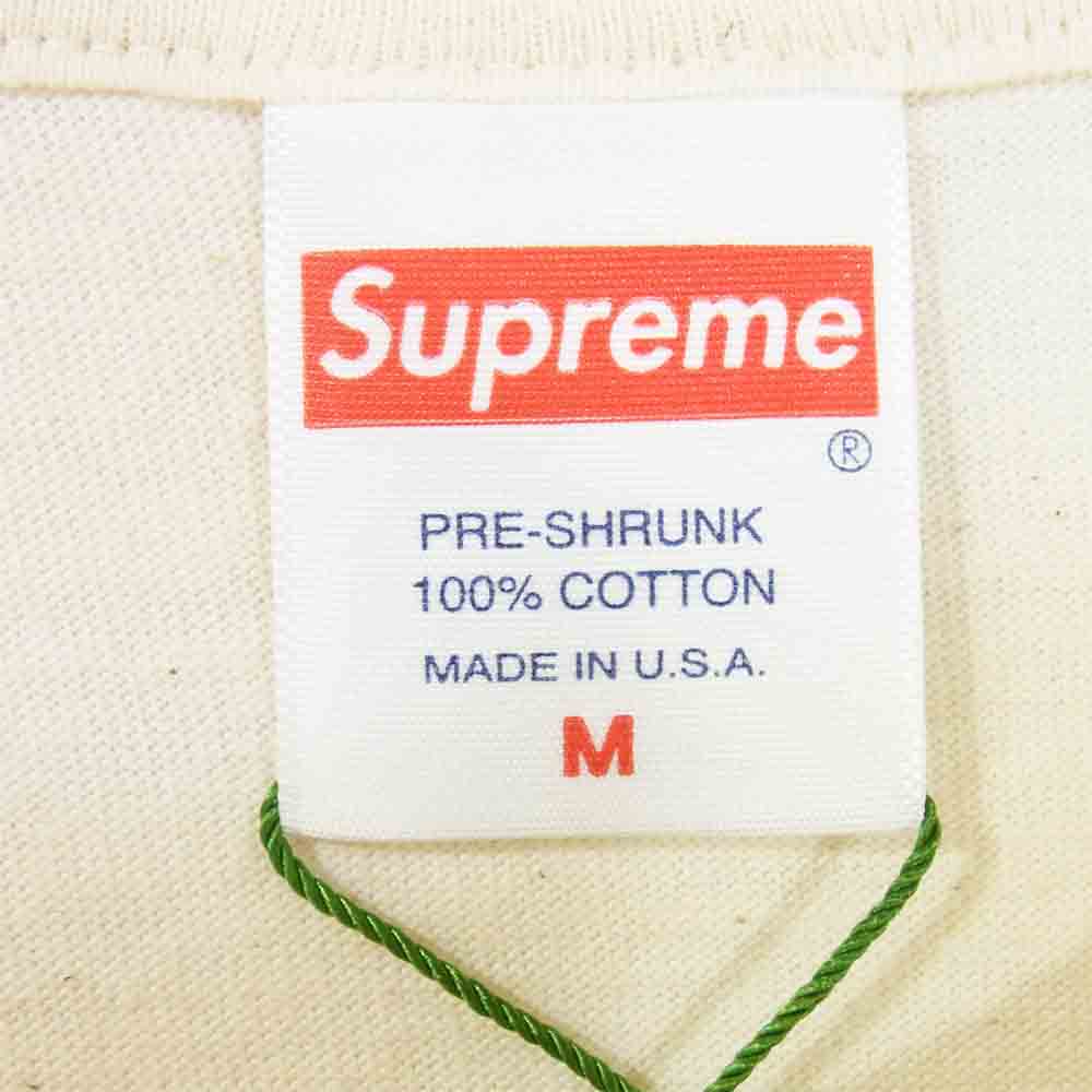 Supreme シュプリーム 20AW Cross Box Logo Tee クロスボックスロゴ Tシャツ ベージュ系 M【極上美品】【中古】