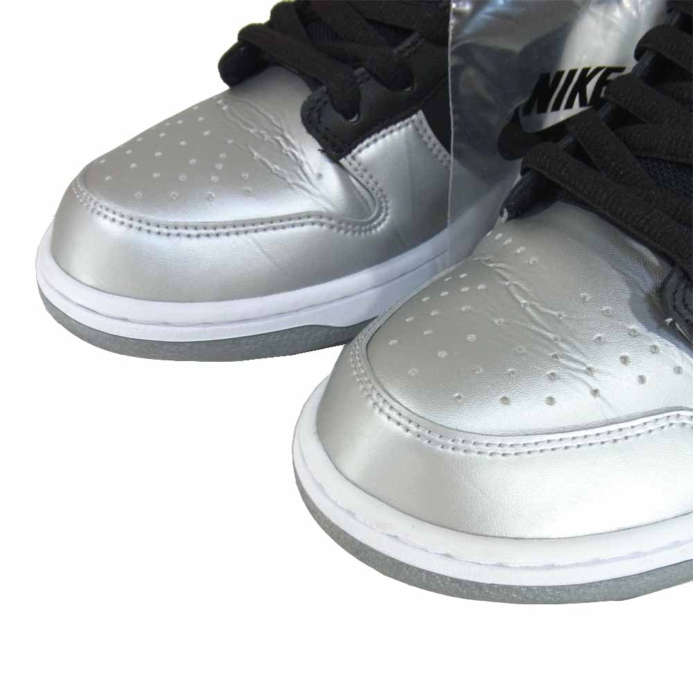 Supreme シュプリーム 19AW CK3480-001 × NIKE SB DUNK LOW OG QS スケートボーディング ダンク ロー オリジナル クイックストライク スニーカー METALLICSILVER US10.5【美品】【中古】