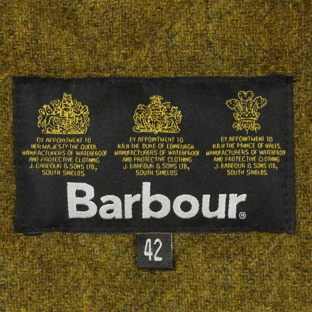 Barbour バブアー ライナー付 BEAUFORT SL ビューフォート WAX JACKET オイルド ジャケット 英国製 カーキ系 42【中古】