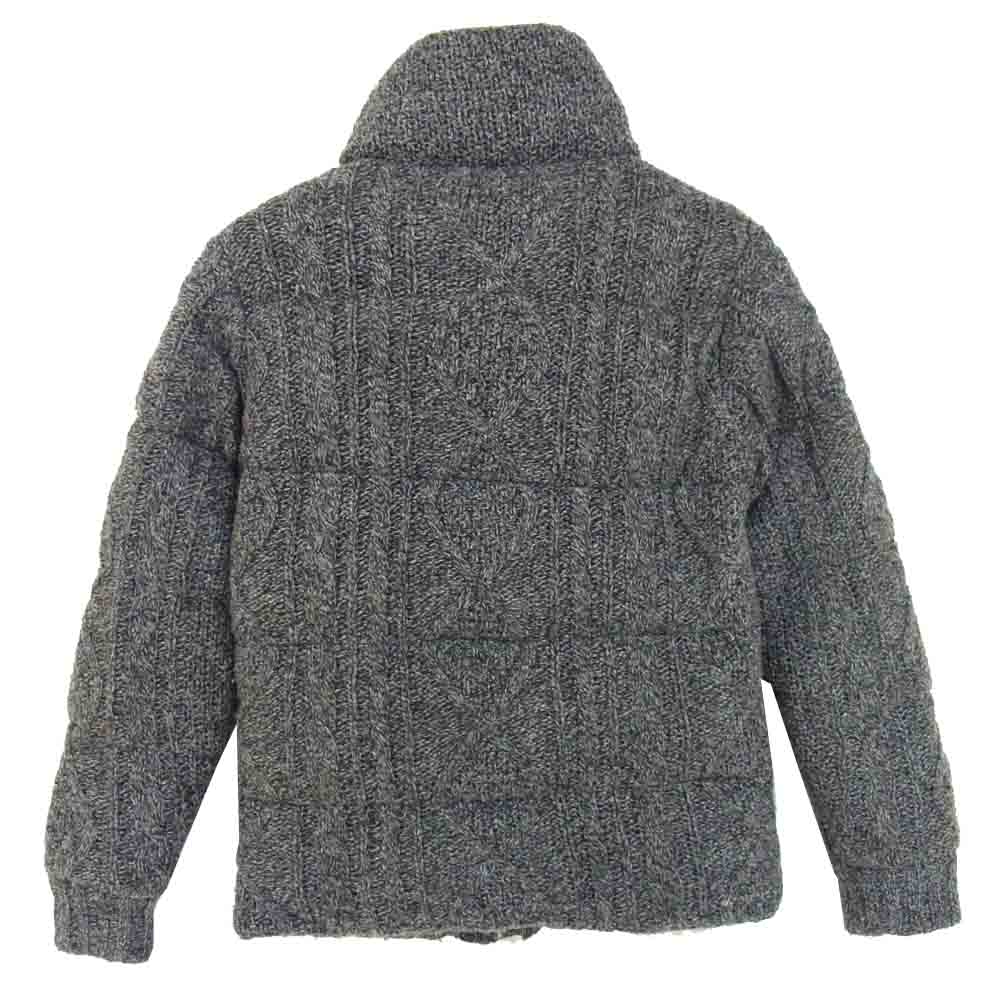 ザ・ダファー・オブ・セントジョージ CABLE KNIT DOWN JACKET ウール