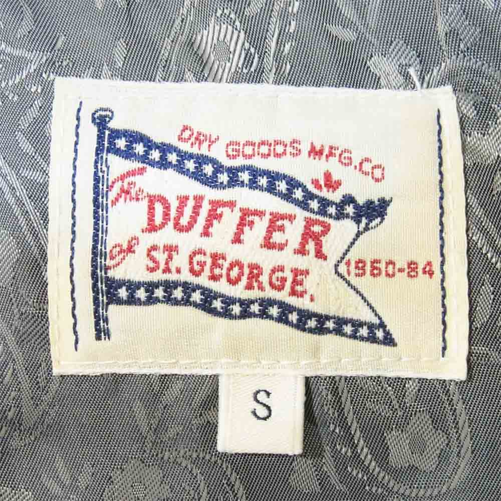 ザ・ダファー・オブ・セントジョージ CABLE KNIT DOWN JACKET ウール ケーブル ニット コンチョダウン ジャケット グレー系 S【中古】