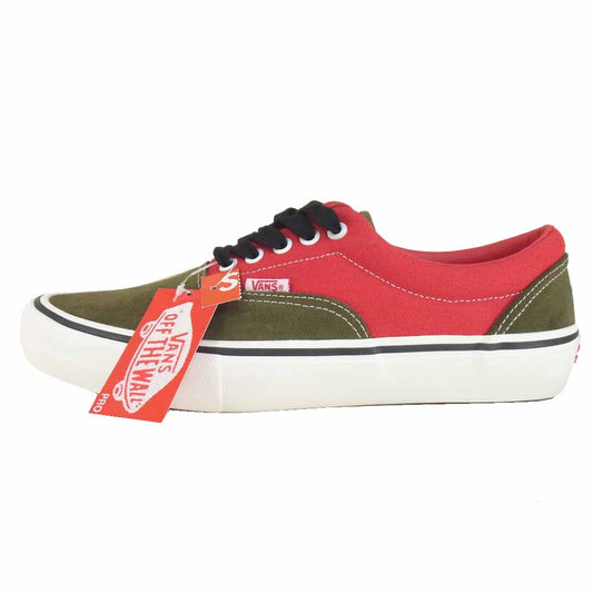 VANS バンズ VN0A5ELP2F1 Era Pro Ltd LOTTIES スニーカー Red/Military US9【新古品】【未使用】【中古】