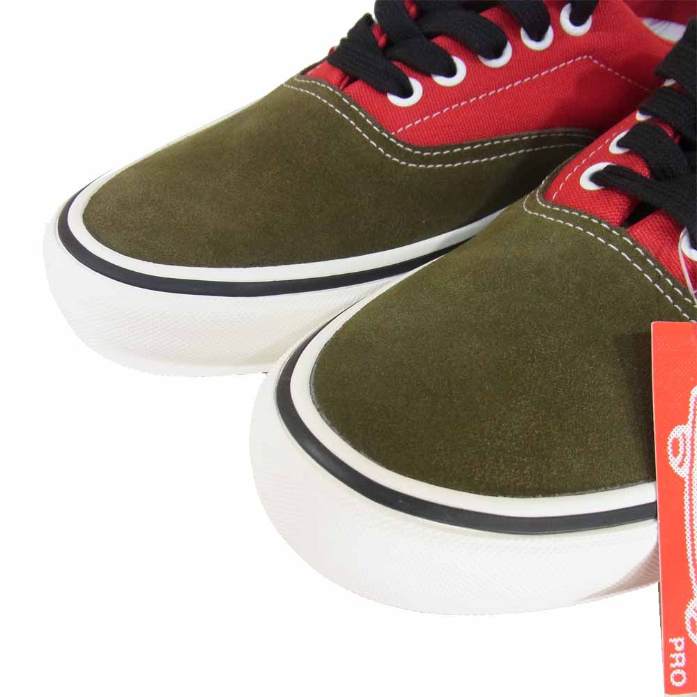 VANS バンズ VN0A5ELP2F1 Era Pro Ltd LOTTIES スニーカー Red/Military US9【新古品】【未使用】【中古】