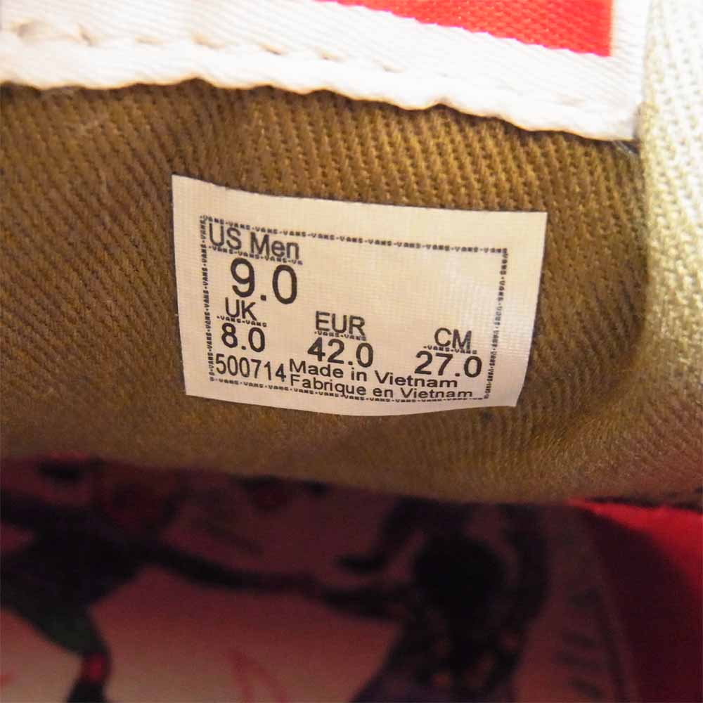 VANS バンズ VN0A5ELP2F1 Era Pro Ltd LOTTIES スニーカー Red/Military US9【新古品】【未使用】【中古】