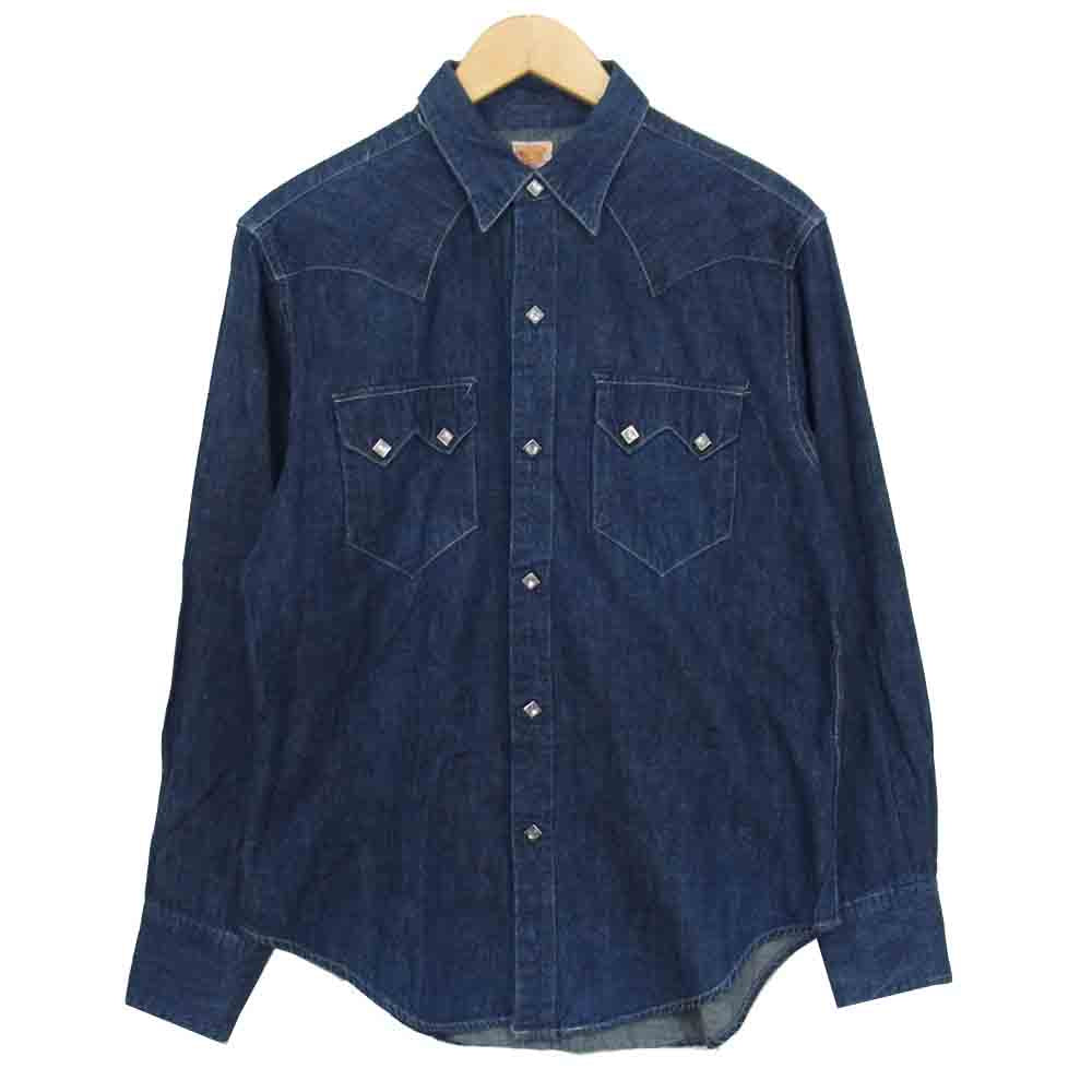 SUGAR CANE シュガーケーン Ｍ21959 デニム ウエスタン シャツ インディゴブルー系 M【中古】