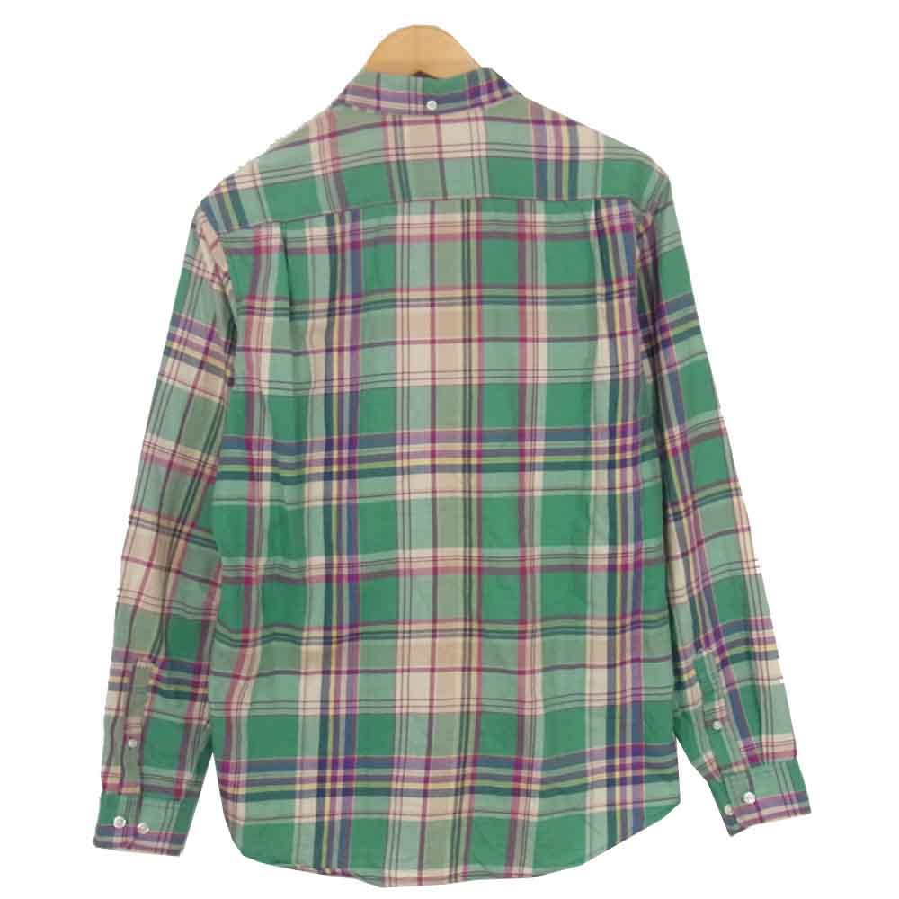 Supreme シュプリーム ボタンダウン チェック シャツ グリーン系 M【中古】