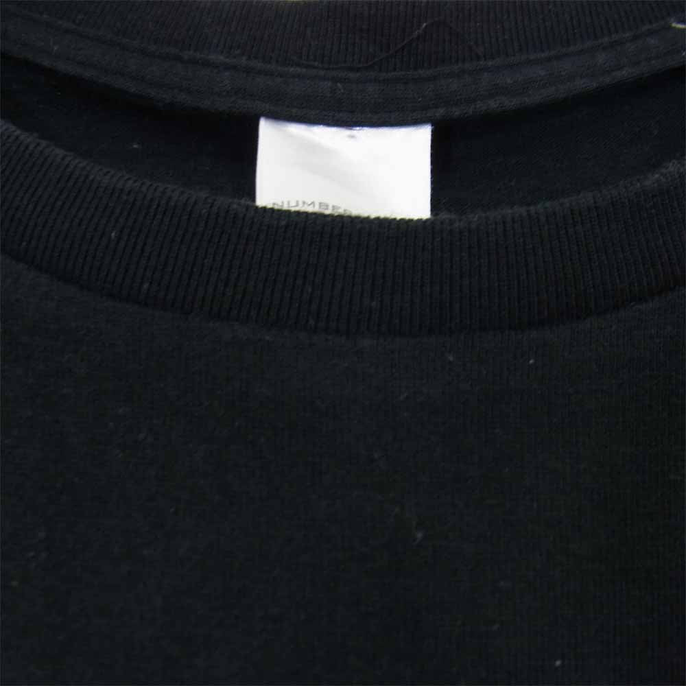 NUMBER(N)INE ナンバーナイン THANKS プリント Tシャツ ブラック系 3【中古】